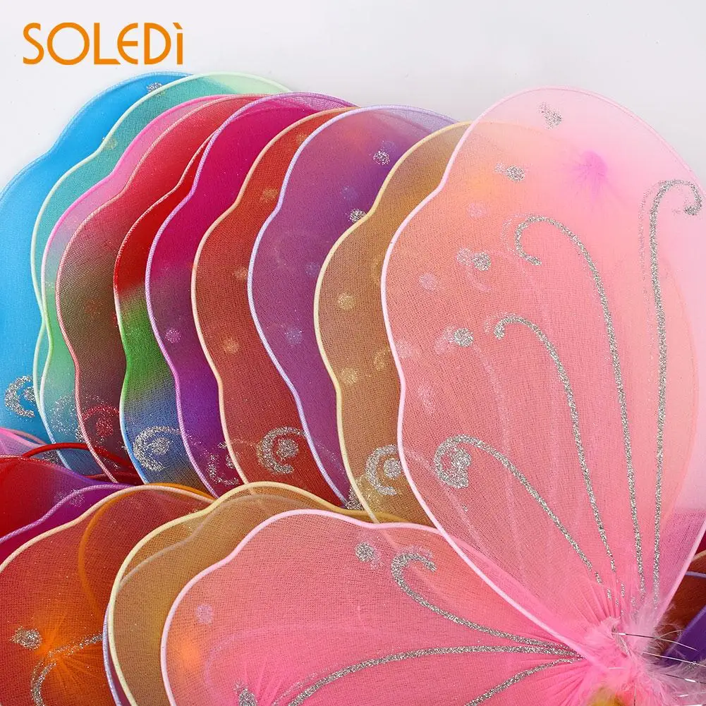 DIY Butterfly Wings Photo Props 10Color Dress Up Decor Beautiful Elf Fairy Wing Adult Gift Christmas Valentine's Day Girlfriend