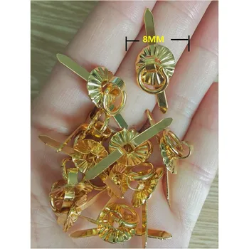 

Antique Gold Sun Drawer Cabinet Desk Door Pull Handle Knobs Furniture Hardware,Ring Pin Handles,8mm ,100Pcs