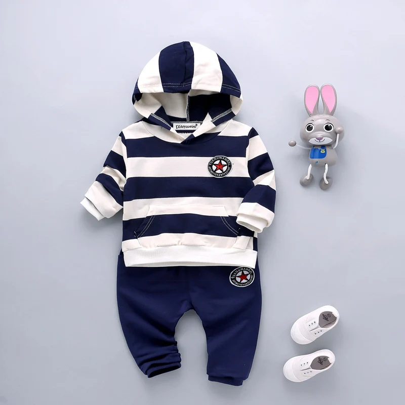 Весенне-осенняя одежда для маленьких мальчиков детская джентльменская футболка с длинными рукавами+ штаны комплект из 2 предметов спортивный костюм, одежда для малыша, детская одежда