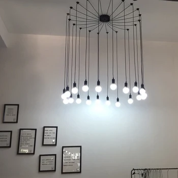 

Retro industry clothing store dining room bedroom spider heavenly maids scatter blossoms creative person Pendant Lights ZA GY82