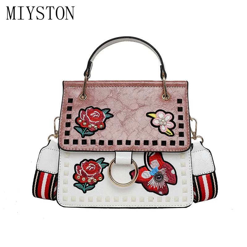 

Luxury Women Designer Handbags High Quality Embroidery PU Leather Shoulder Bags Ladies Handbags Fashion Brand Totes Women Bags