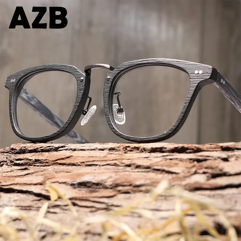 Новая деревянная оправа для очков от близорукости AZB мужчин и женщин деревянные