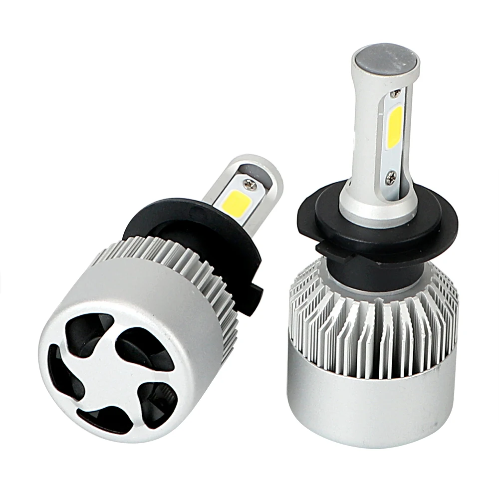 

High Power Car Modification 1 Pair LED Car Lights Headlight Bulbs DC9-32V H7 200W/set IP65 Cool White 6000-6500K Aluminum