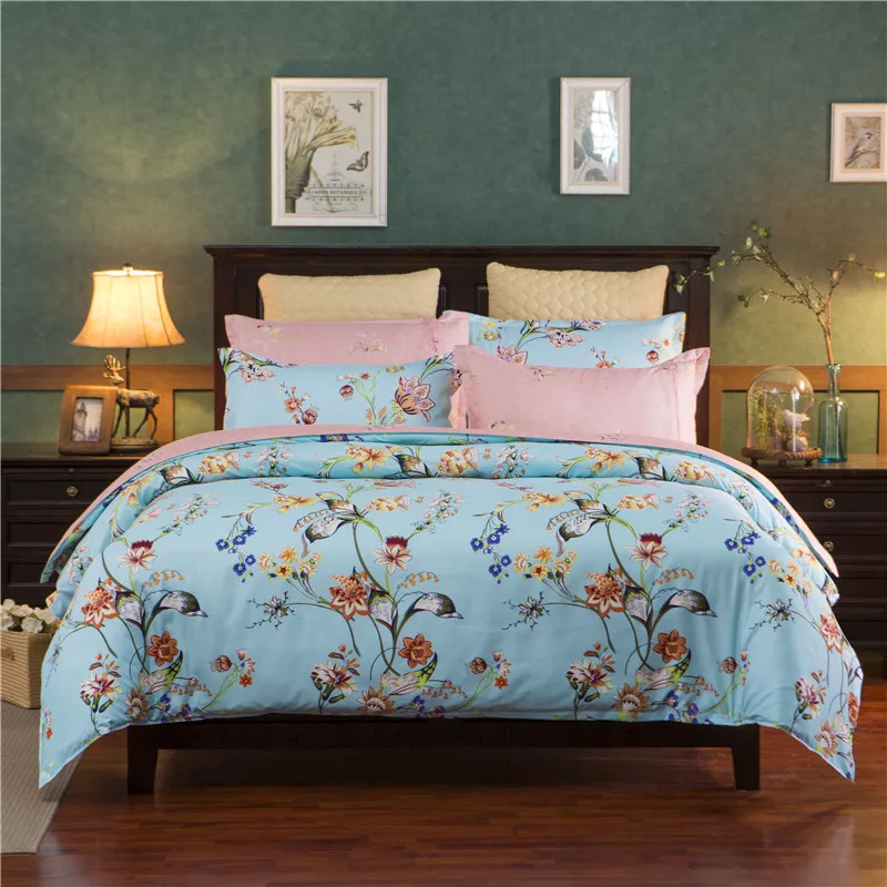 

bedding cotton set Duvet Cover set no quilt Comforter cover set quilt cover/ bed sheet/Pillowcasesbl