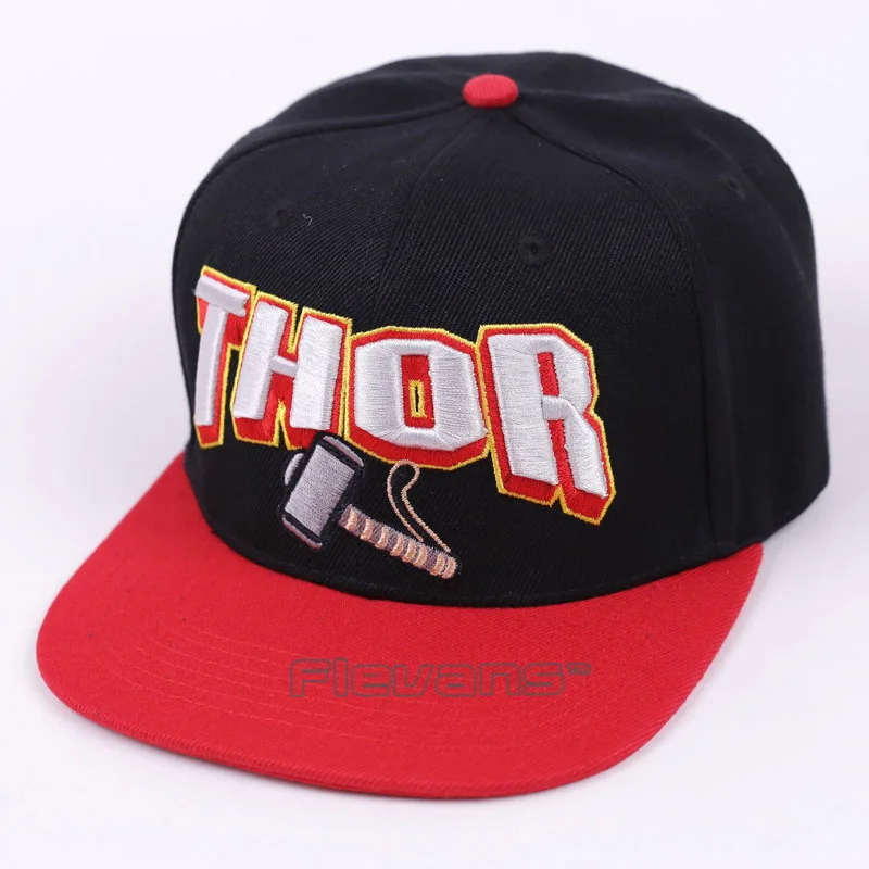 

New Arrival Thor Cosplay Cap THOR Hammer Embroidery Style Hat Men/Women Canvas Snapback Caps Baseball Cap