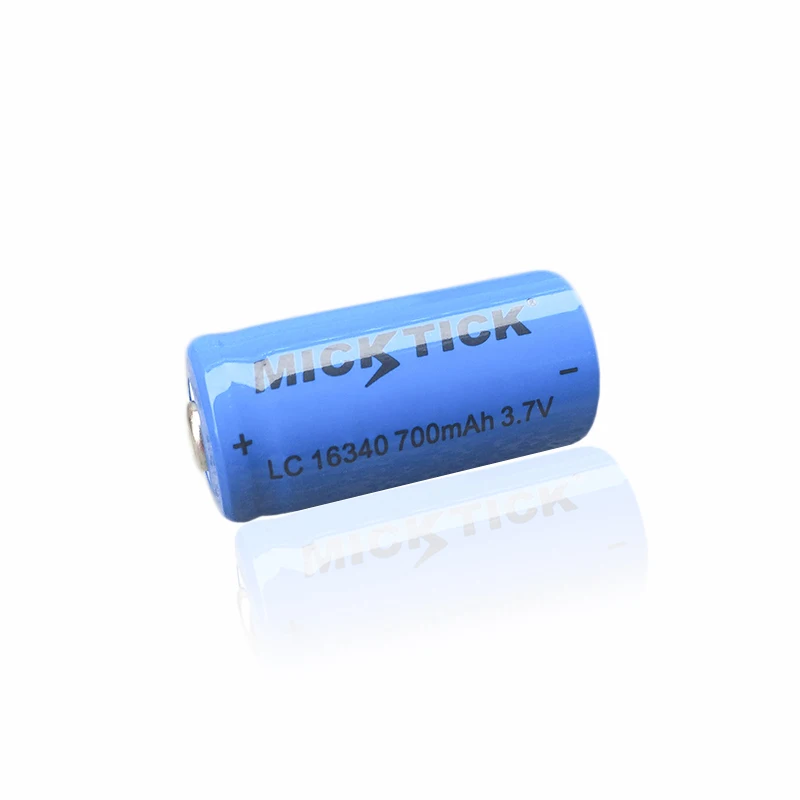 

MJKCYZ 3.7V 700mAh Lithium Li-ion 16340 Battery CR123A Rechargeable Batteries batteria CR123 Laser Pen LED Flashlight Cell clock
