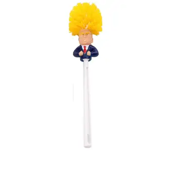

Durable Cute Cartoon Shape Home Plastic Toilet Brush Yellow, White