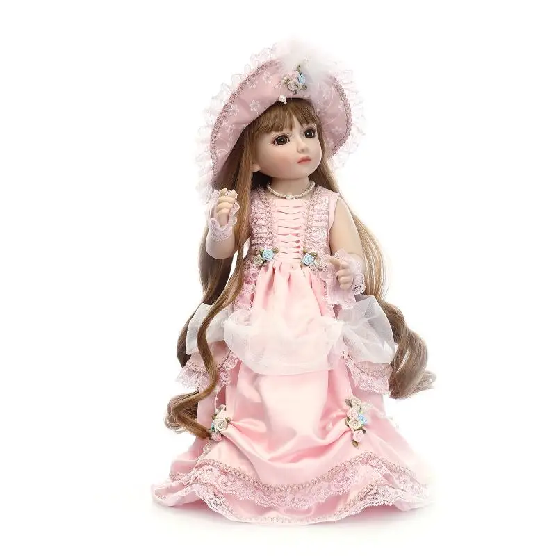 18 дюймов куклы для девочек ручной работы BJD кукла ребенок живая кукла для девочек, 45 см куклы-принцессы игрушки для девочек детские подарки на день рождения Brinquedos