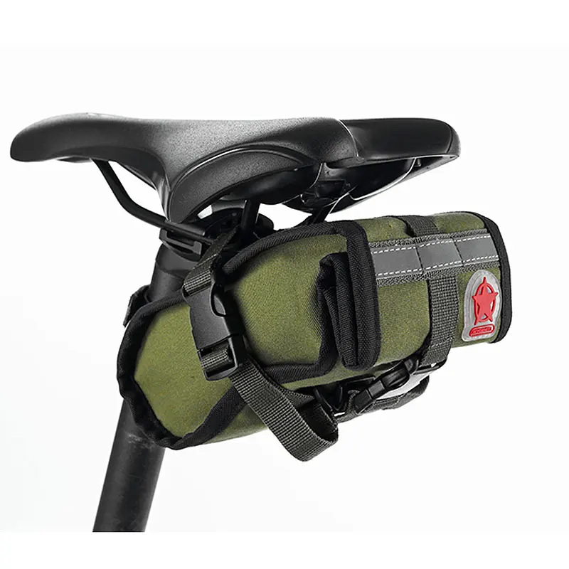 Bicicletta ROSWHEEL Retro della Tela di canapa Stoccaggio Borsa Da Sella Reggisella Tail Pouch Ciclismo MTB Della Bici Della Str
