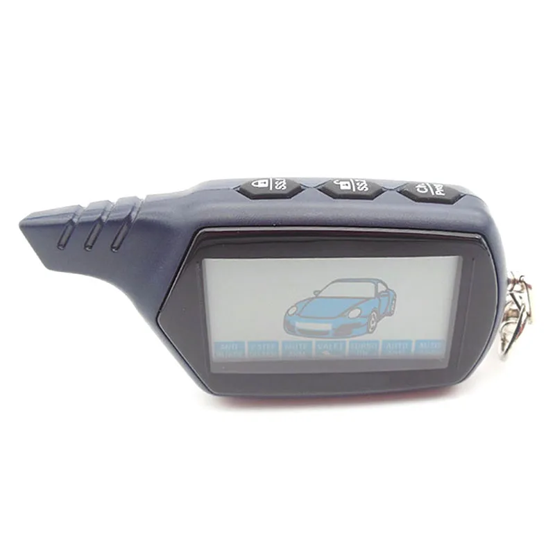 

2-way LCD Remote Controller Key Fob Chain, B6 remote For Russian Vehicle Security Two way Car Alarm System Twage Starline B6