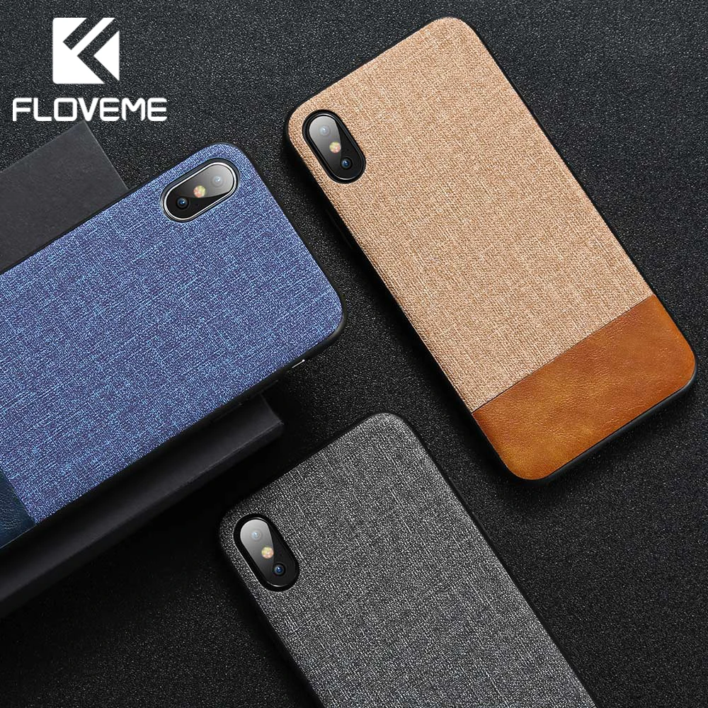 

FLOVEME Case For iPhone XR Soft Silicone Case Cover For iPhone XR XS MAX X 7 8 6 6s Plus Soft TPU Edge Ultra Thin PU Cases Cover