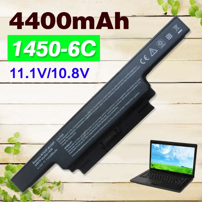 11 1 v 4400MAh 1450 запасная батарея для dell Studio 1457 1458 0U600P 312-4009 P219P U597P W356P | Компьютеры и офис
