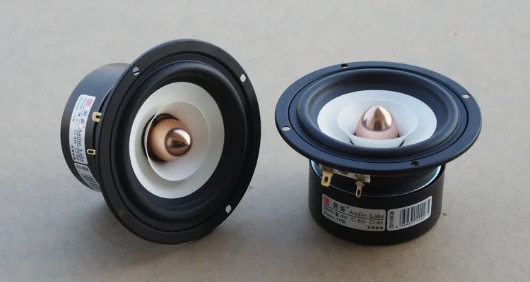 Details about   HIFI 2pcs 4 inch full range speaker rare earth aluminum iron boron strong 