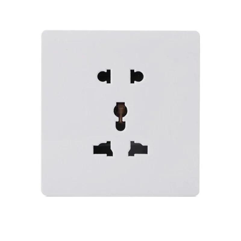 

Universal Wall Socket White Wall Panel Power Socket 86 Type Power Switch outlet For Hotel Home Office Use