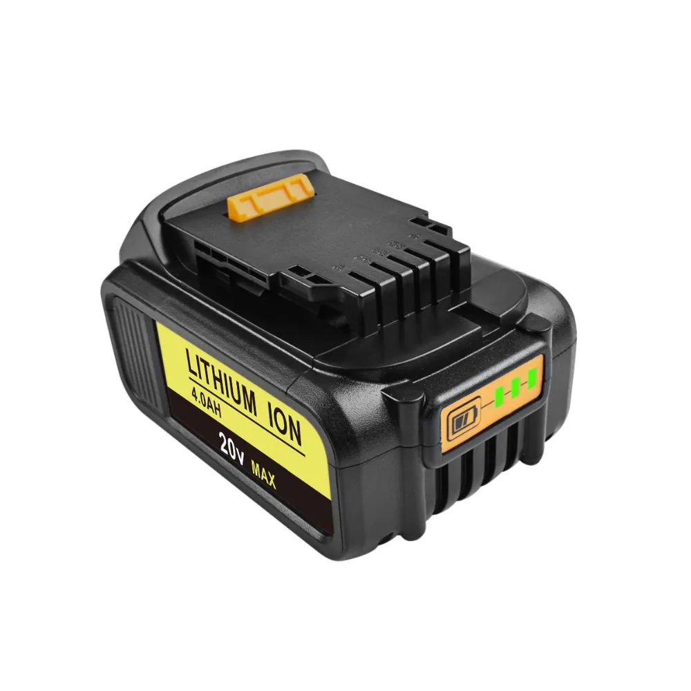 Powtree 4000mAh DCB200 20V электроинструменты Li Ion для замены батареи DeWalt DCB181 DCB182 DCB204 DCB101 DCF885
