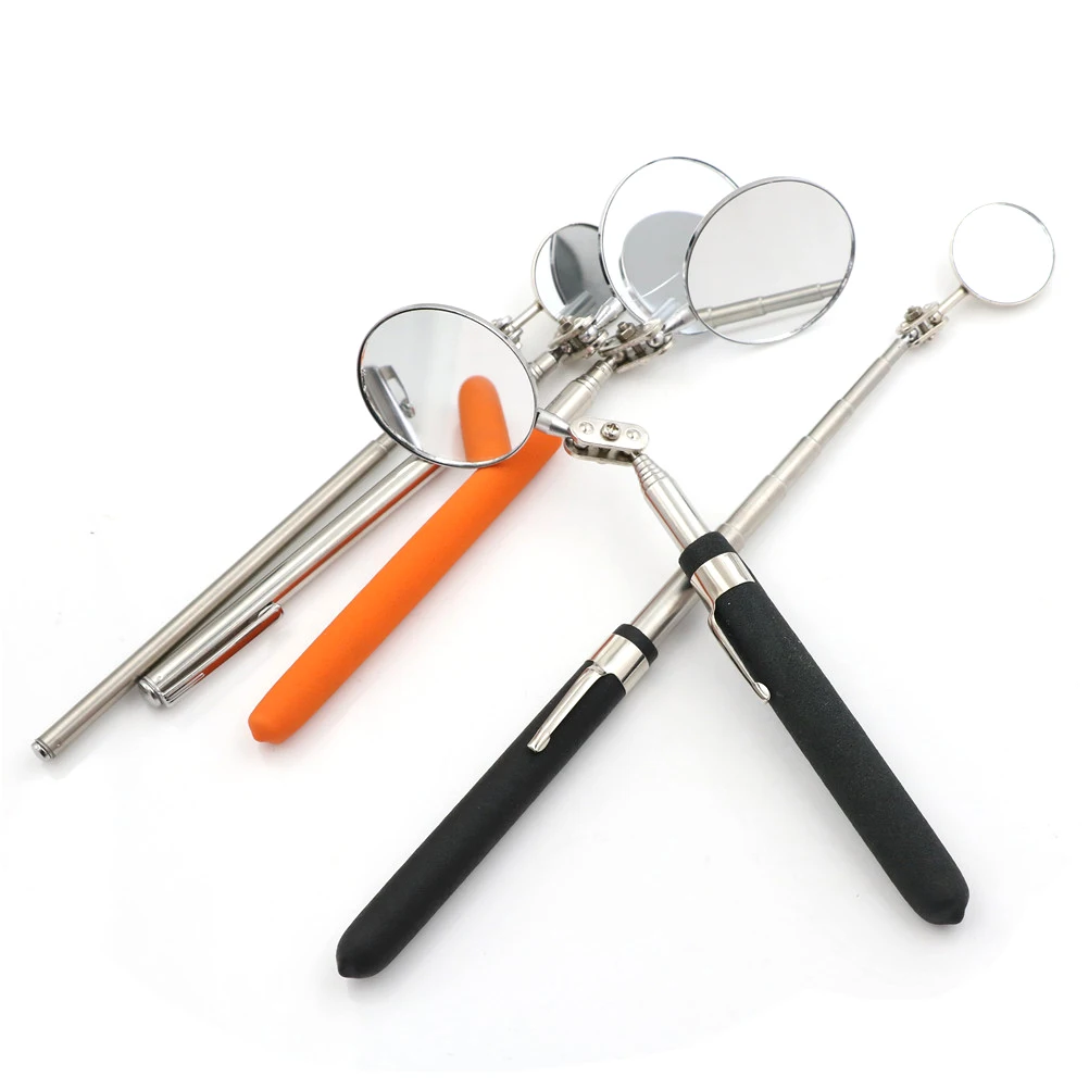 Hand Tool Universal Automotive Maintenance Inspection Mirror Folding Telescopic Reflector Size Welding Chassis Inspection Mirror