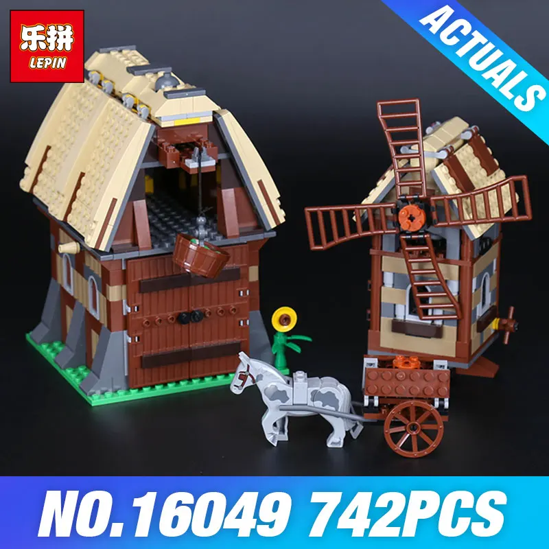 

Lepin 16049 The Mill Village Raid Set Genuine Creative Series 7189 Toys Model Building Blocks Bricks Educational Kids DIY Gifts