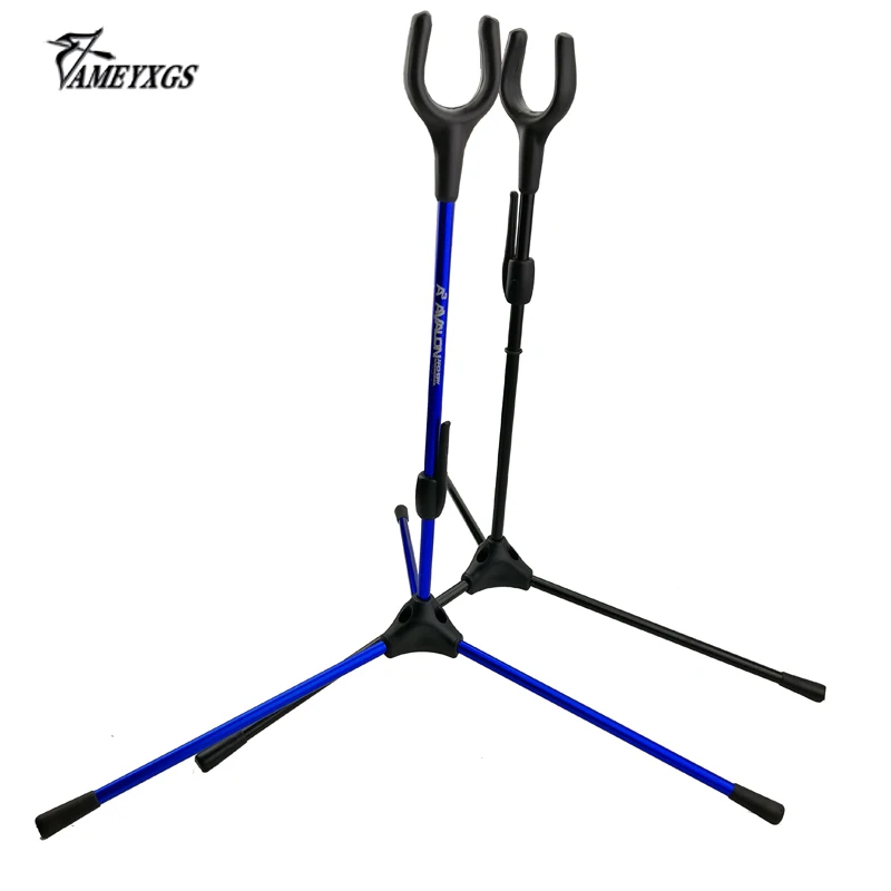 

1Pc Recurve Bow Kick Stand Aluminum Tripod Holder Recurve Bows Holder Assemble Hanger Bracket for Outdoor Hunting Shooting