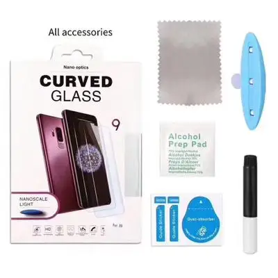 Screen Protector Tempered Glass For Samsung Galaxy S10 S9 S8 Plus Note9 Note8 S7 S6edge 3D Curved Liquid Glass Film Wtih Tool-Ki
