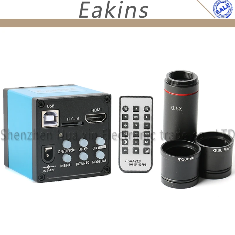 1080 P 20MP HDMI USB Industriële Elektronische Oculair Digitale Video Camera 0.5X C-Mount Lens Voor Biologische Stereo Microscoop