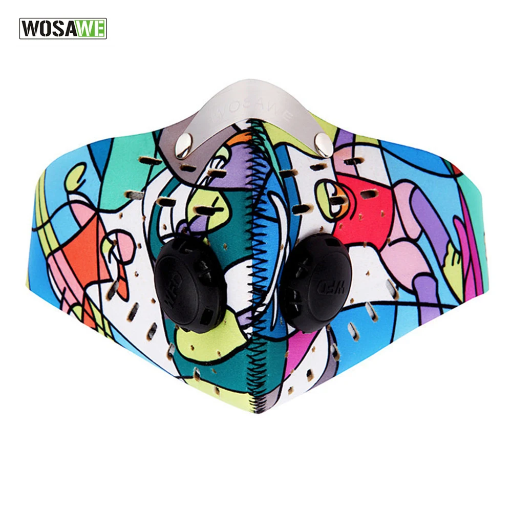 WOSAWE Anti-pollution City Cycling Face Mask Mouth-Muffle Activated Charcoal Filter Dust Bicycle MTB Road Bike Cover | Спорт и