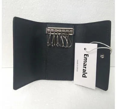 

2019 hot selling new fashion high quality genuine leather key wallets with 6 holder free shipping