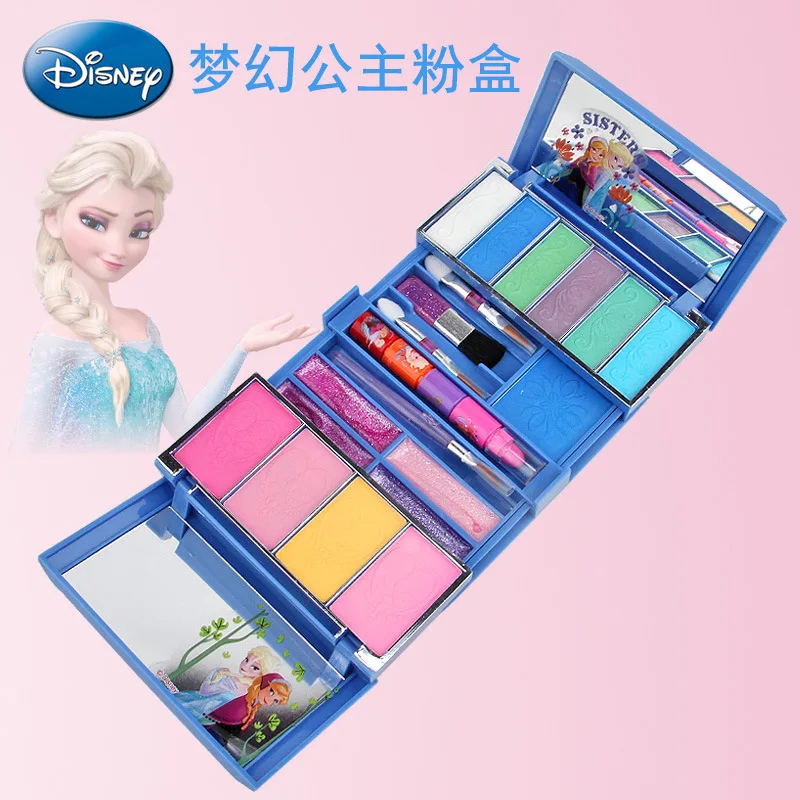 Disney Frozen Children's Cosmetics Princess Makeup Box Set Safe Non-toxic Girl House Makeup Toys baby Christmas present
