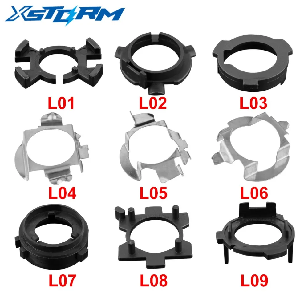 2 шт. H7 светодиодный адаптер для фар H1 H7 держатель лампы Автомобильный Цоколь для Ford Focus VW Golf MK7 BMW 5 серия Audi A3 A4L A6L NISSAN