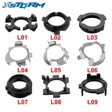 2 шт. H7 светодиодный адаптер для фар H1 H7 держатель лампы Автомобильный Цоколь для Ford Focus VW Golf MK7 BMW 5 серия Audi A3 A4L A6L NISSAN