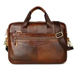 Винтаж бренд дизайн для мужчин's портфели реальные сумка из воловьей кожи Новый Дикий повседневное простой сумка мужской мужская деловая