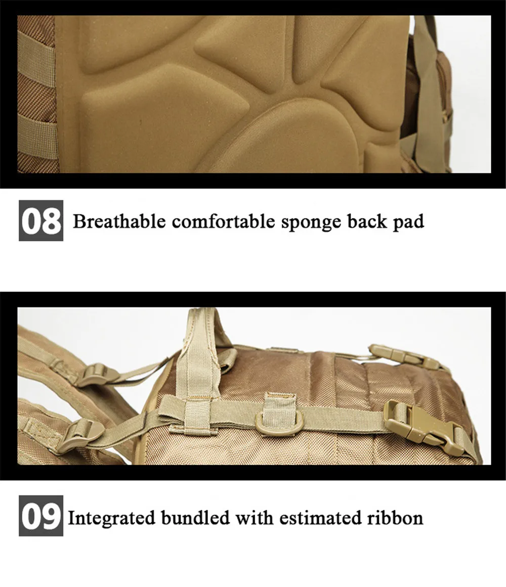 Atualizada do Montanhismo Fãs de Terceirização de Multi-funcional Versão Exército Pacote Caminhadas Combinação Mochila Grande-capacidade 45 Bolsas de pesca
