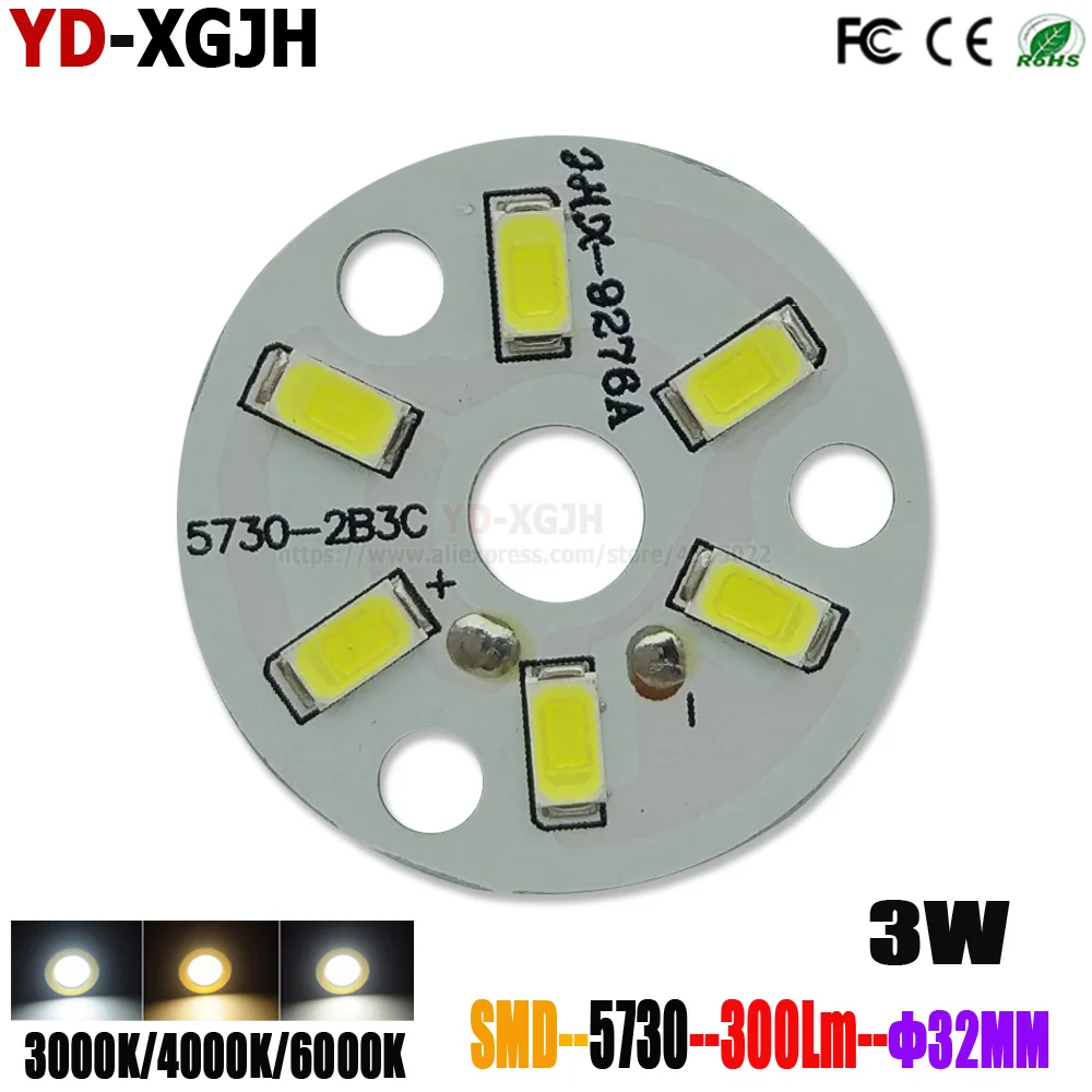 Светодиодсветодиодный лампа 5730SMD 10p PCB высокой яркости круглые лампы трансформеры с фитилем для плитки