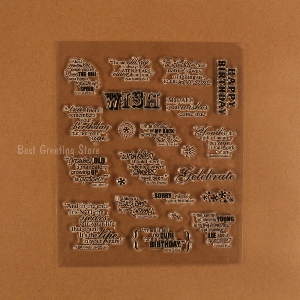 Greetings stamps quotes scrapbook embellishments word stamps
