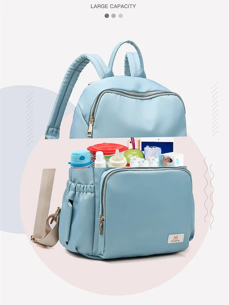 Регулируемый рюкзак для путешествий, Водонепроницаемый Многофункциональный мягкий подгузник для кормления, сумка для ухода за ребенком