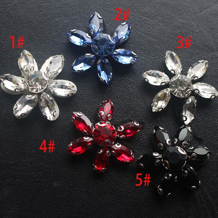 

10Pcs New European style clothes socks bag accessories decorative patches nail drill flowers cloth paste in socks decorationA317