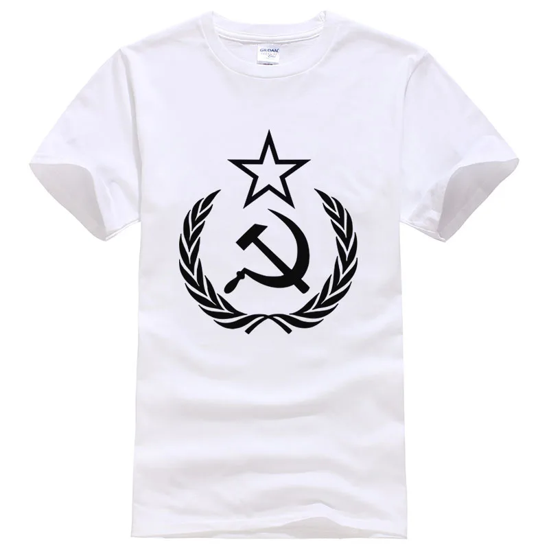 

Cool Boutique T-shirt Printing T Shirt USSR CCCP Civil Aviation RUSSIA KGB Hammer Sickle Army Tshirt High Quality Men's Tees