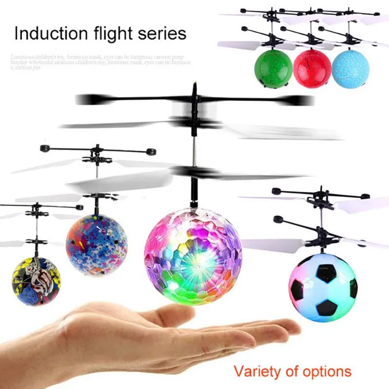 

Children's Flying Luminous Toys Fancy New Mini Aircraft Levitated Light Up Smart Sensor Flying Ball Children's Luminosas Toys
