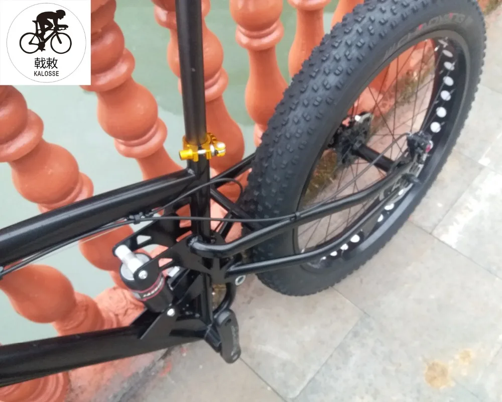 Kalosse M310 Fat bike 26*4,0 дюймов, снежный велосипед с полной подвеской, горный велосипед, 24 скорости, 26er