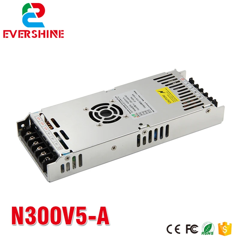 G energy N300V5 A 5V 60A 300W font b Slim b font LED display power supply