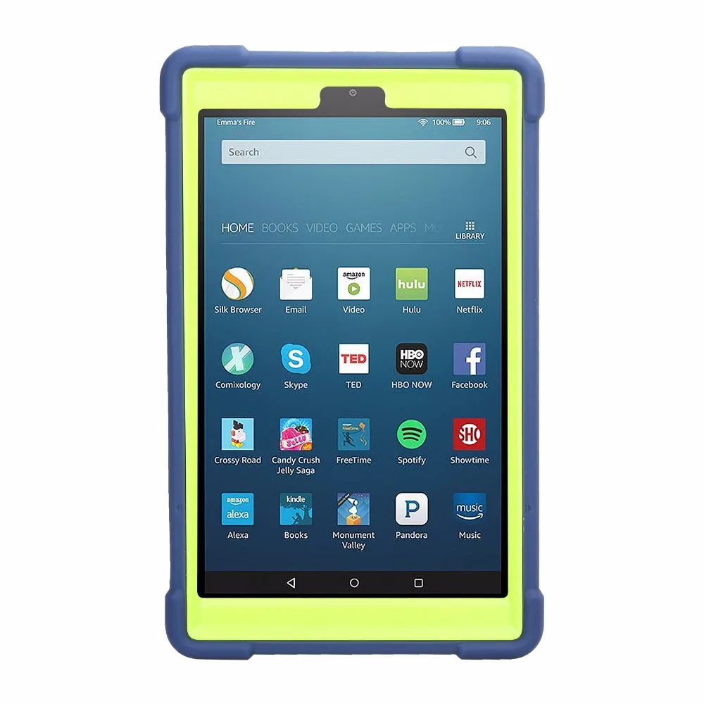 Чехол для планшета Amazon Fire HD 8 HD8 2017 0 7 го поколения Силиконовый противоударный