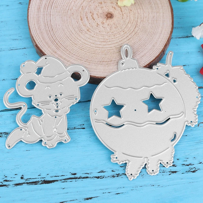 Cute Holiday Mouse Metal Cutting Dies Stencil For DIY Scrapbooking Decorative Embossing Suit Paper Cards Die Cutting Template