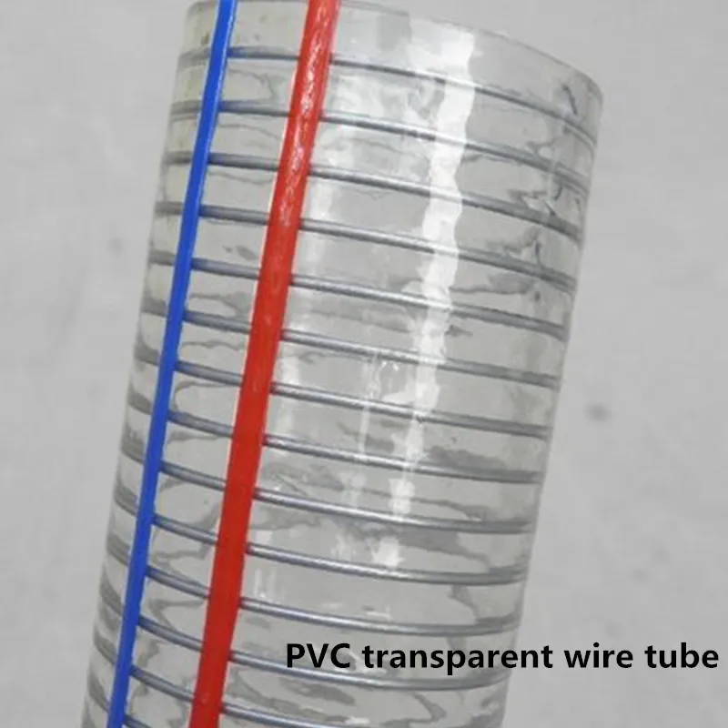 Пвх стальная труба прозрачная стальная труба пластиковая труба ПВХ стальной шланг нетоксичный антифриз прозрачный