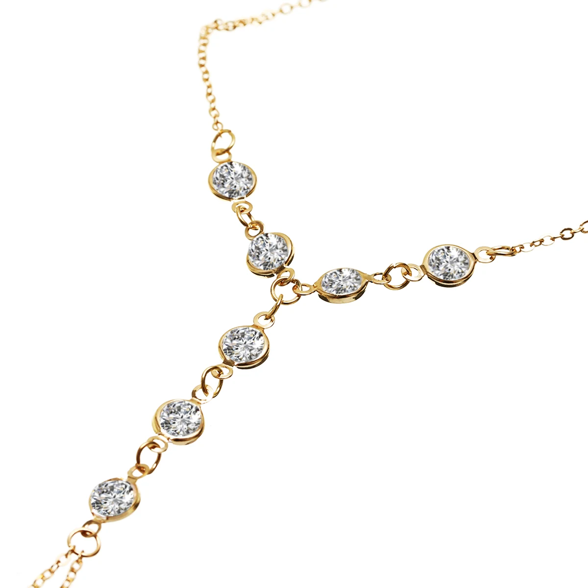 Vintage Crystal Bracelets & Bangles For Women Bridal Wedding Boho Luxury Rhinestone Slave Finger Hand Chain Shellhard Jewelry