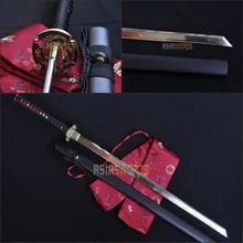 Free Sword Bag Real Handmade T10 1095 High Carbon Steel KIRIHA-ZUKURI Sharpened Japanese Ninjato Samurai Katana Ninja Sword #AGG