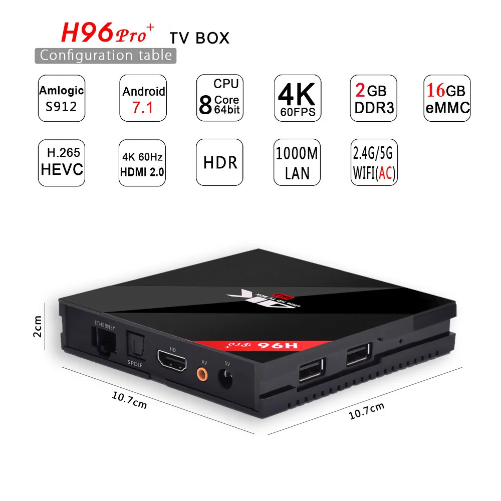 H96PRO+ android 7.1 Android tv box