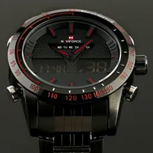 2017 NAVIFORCE Sports Watches Men’s Quartz Hour Date Clock Man Steel Digital Military Army Waterproof Wrist Watch Male Relogio