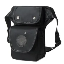 Водонепроницаемая нейлоновая сумка для ног, Мужская поясная сумка с заклепками, пояс-капелька, военная многофункциональная сумка через плечо, сумки для езды на мотоцикле