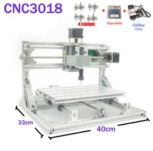 CNC 3018 ER11 GRBL Control Diy CNC Machine 3 Axis pcb Milling Machine Wood Router Laser Engraving with 450nm 5.5W Laser Module