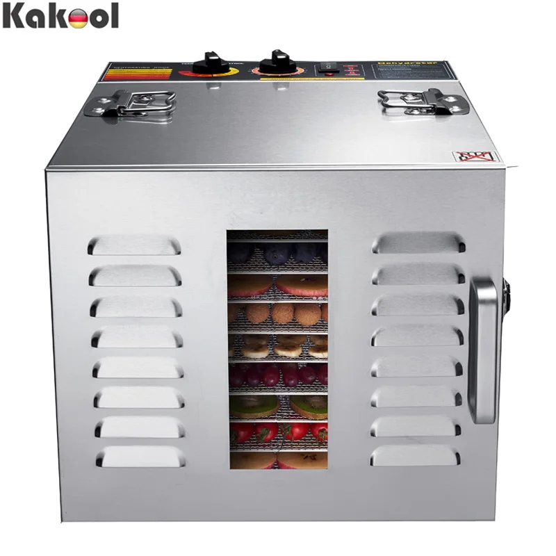 

Stainless steel Food Dehydrator Fruits Vegetable Herb Drying Machine Snacks Meat Dried Commercial 10 Tiers Food Dryer 110V 220V