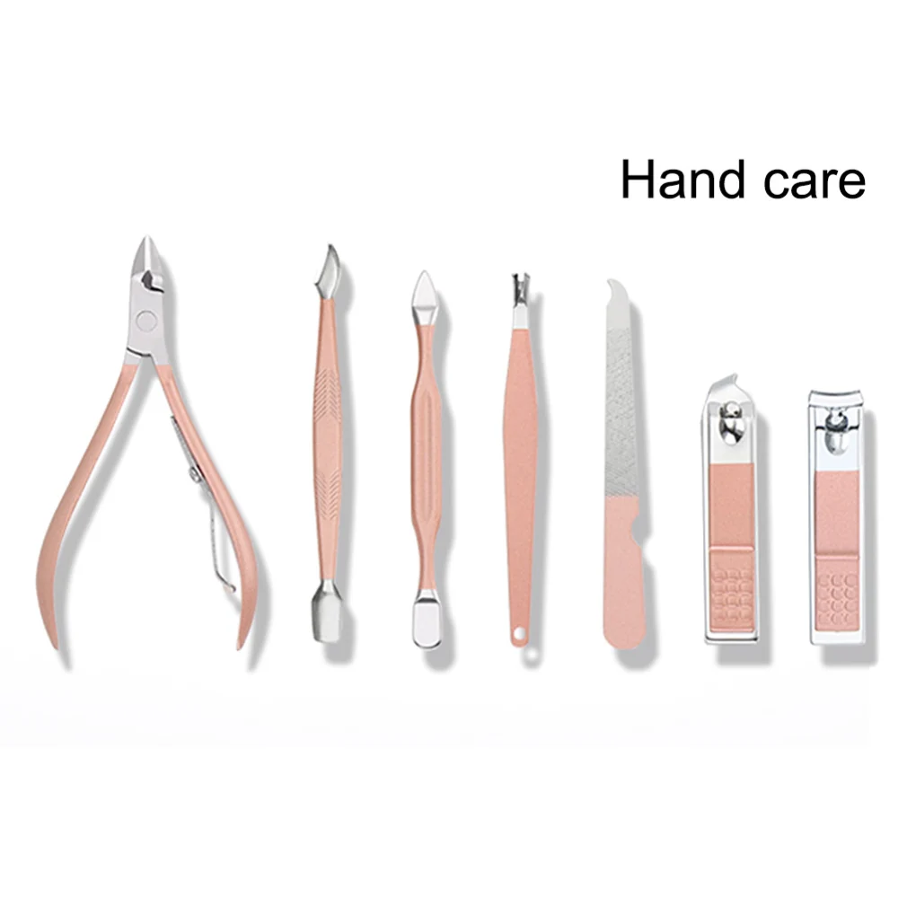 7/10/16/18pcs/set Stainless Steel Nail Clippers Scissors Set Kits Manicure Pedicure Care Set